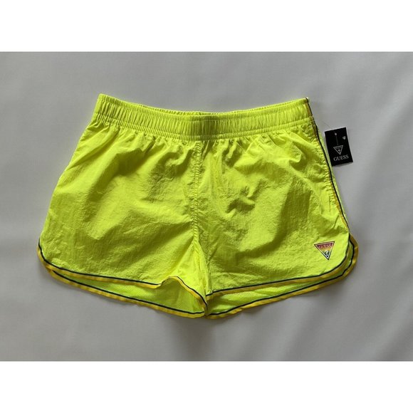 Guess Men’s Duston Athletic Short In Yellow Size L - Picture 1 of 5